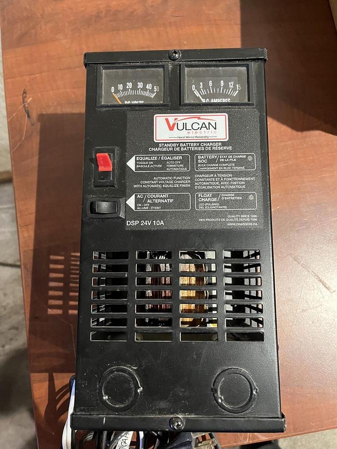 Used Vulcan 24V 10A Industrial Battery Charger DSP24/10W - S/N: 12177
