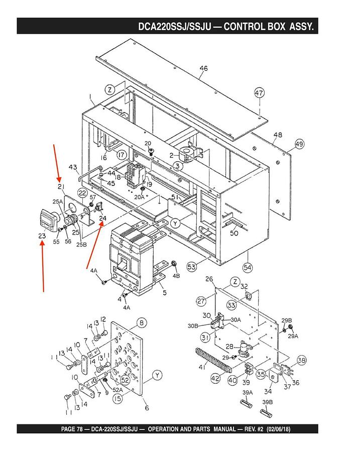 Used Power View DCA-150SSJU3 180SSJU DCA225SSJU | Multiquip P/N: 0602120690 RE555553