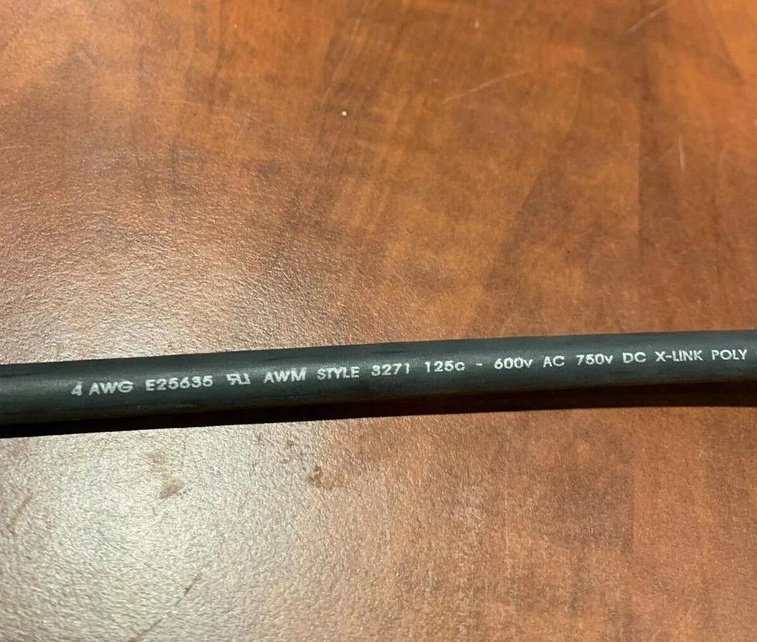 Used (12 Pack) 41" Long 4 AWG Electrical Lead Wire 600V USA | Cummins P/N: A034L458