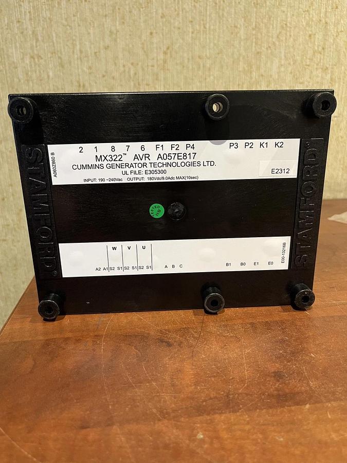 NEW Genuine OEM Cummins Stamford MX322 Automatic Voltage Regulator P/N: A062Y338