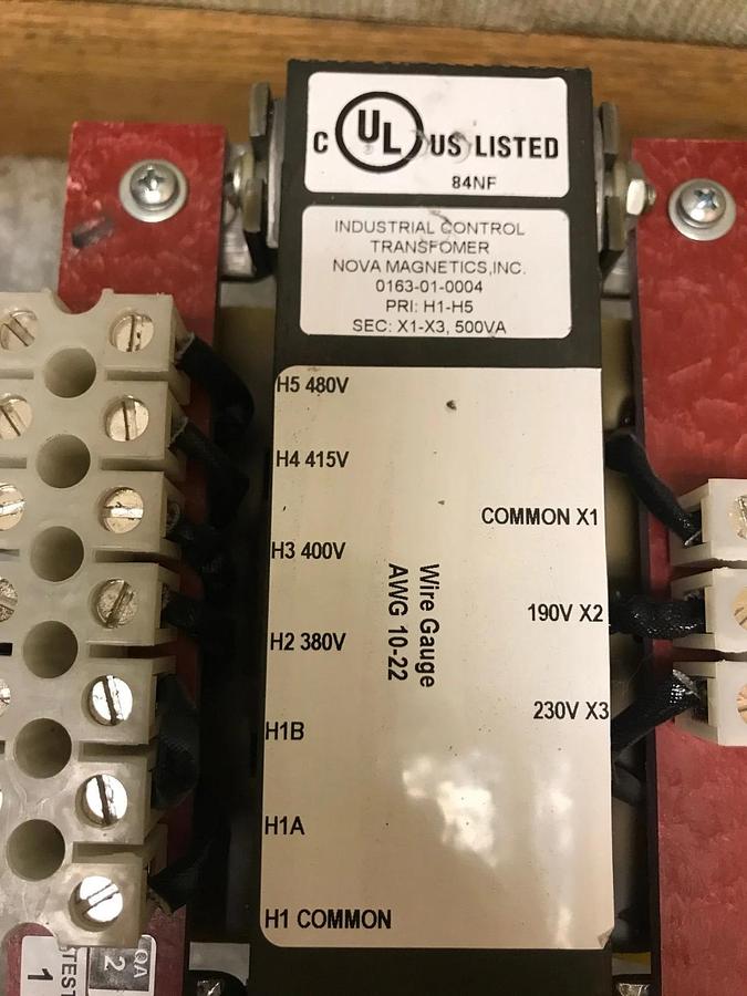 Used Industrial Control Transformer Nova Magnetics | 0163-01-0004