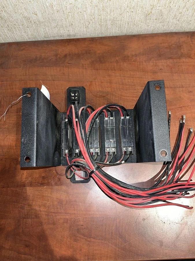 Used Circuit Breaker Bracket from Generac MMG45IF4 with Breakers and Rocker Switch