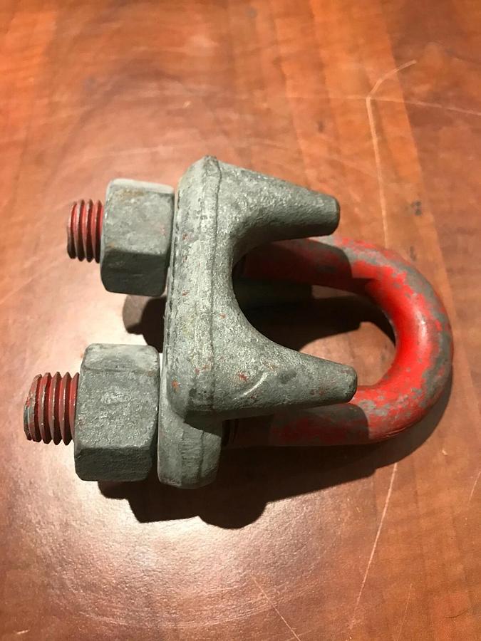 Genuine Crosby 1 3/8" Cable Saddle Clamp Wire Rope Clip | USA Rigging