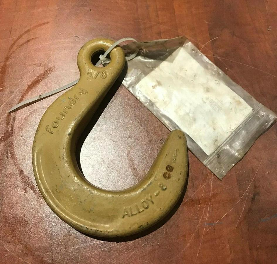 New 3/8" Crosby Clevis Foundry Eye Hook | Grade 80 WLL 7,100 lbs.
