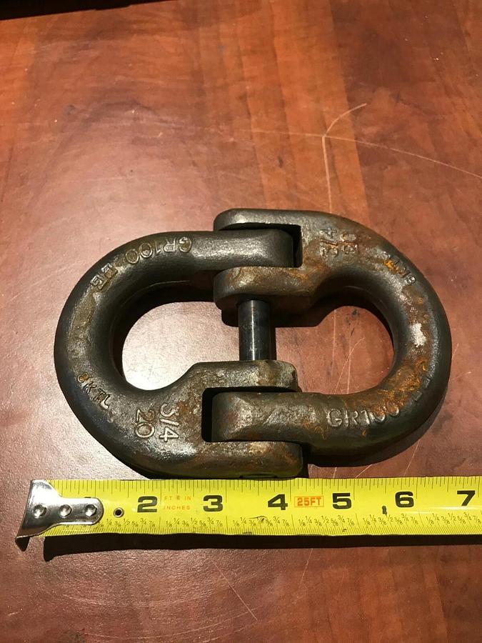 Crosby 3/4"" Alloy Connecting Link A-1337 LOK-A-LOY GR 100 | WLL 35,300 Lbs.