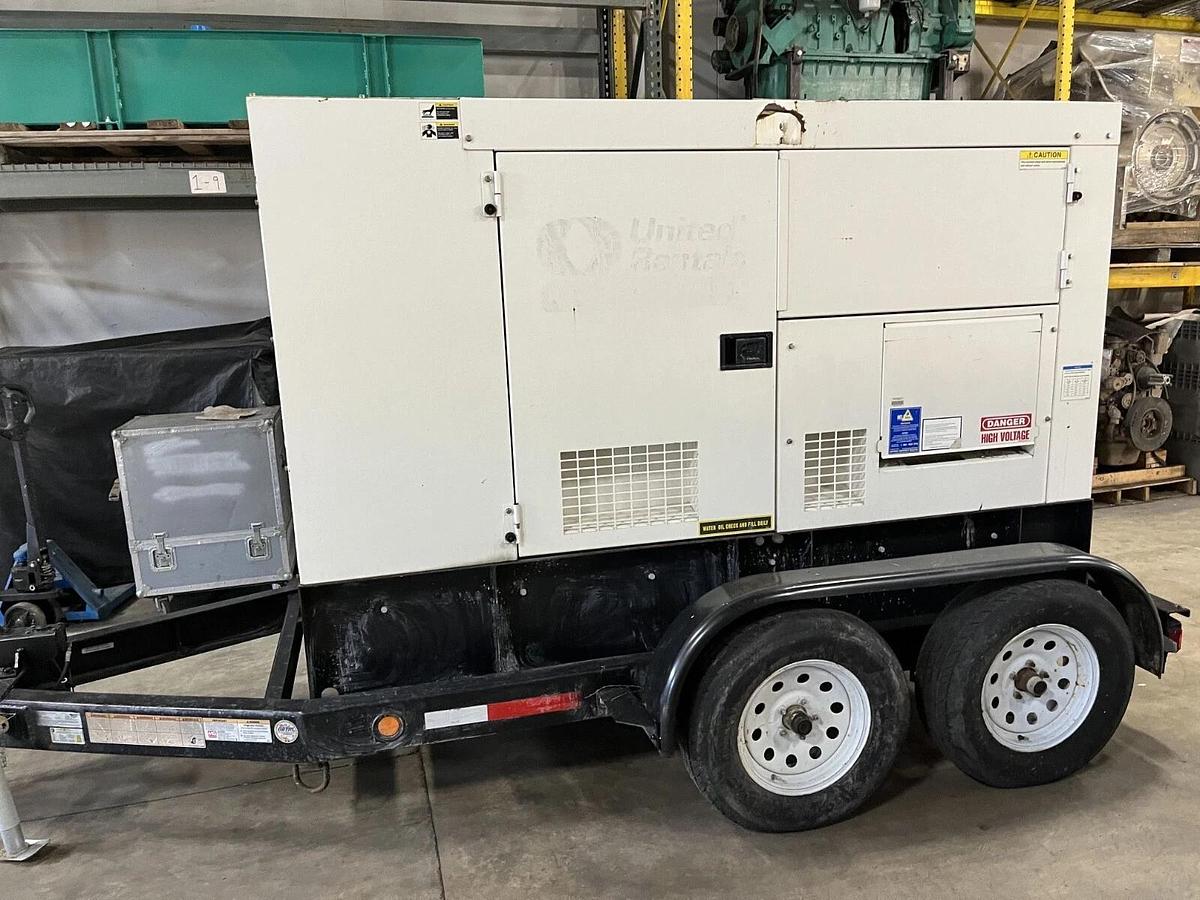 Used 70kVA Multiquip DCA-70SSJU4I Mobile Diesel Generator - S/N: 7305836