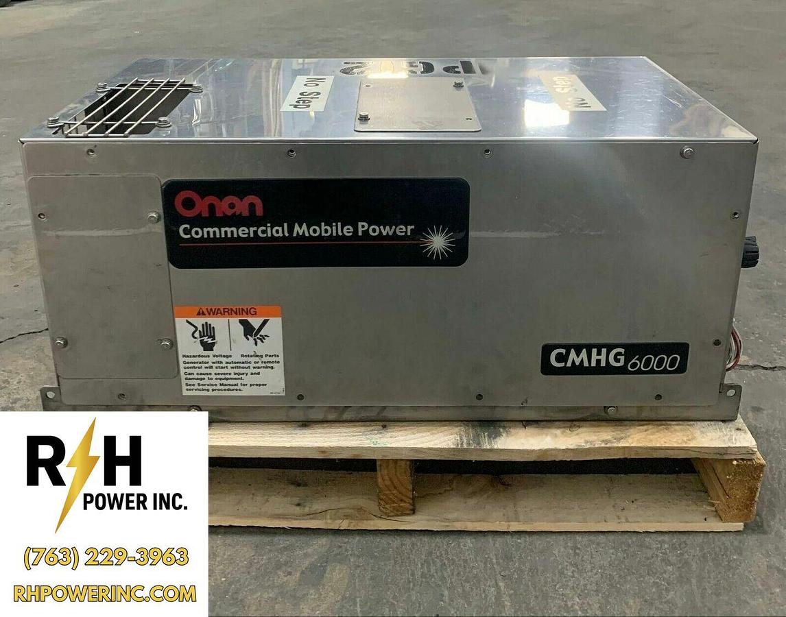 Used 6kW Cummins Onan Hydraulic Generator 120/240V 6RBAA-2282A | S/N: I010286026