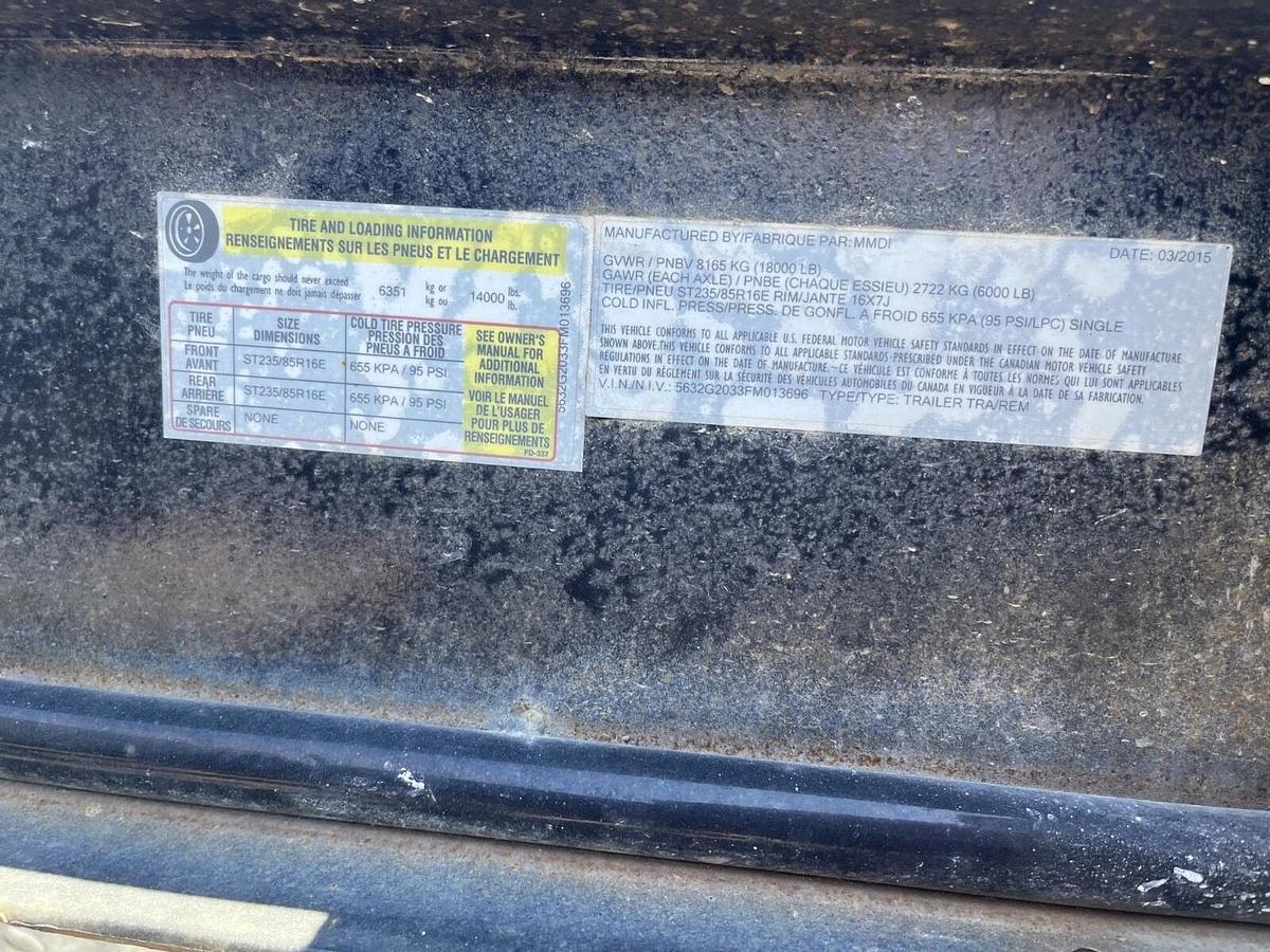 Used Used 20' MMDi/Steelpoint Triple Axle Trailer