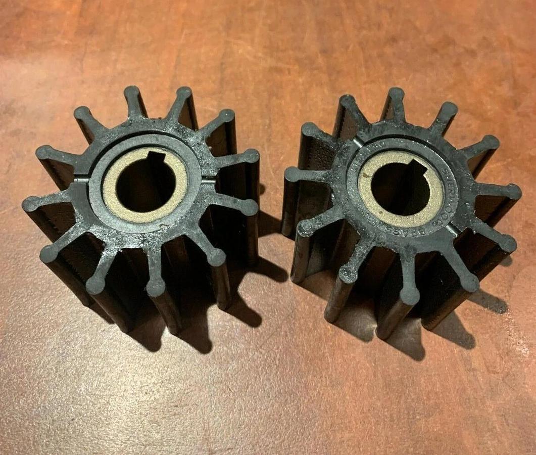 Used (2 Pack) Genuine OEM Sherwood 10615 Onan Water Pump Impeller