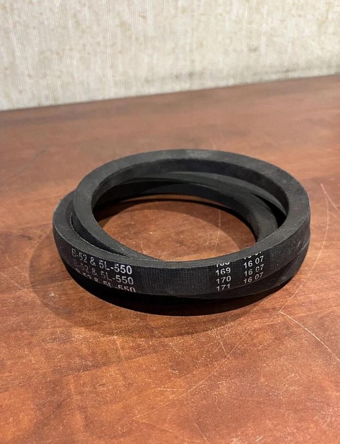 New MVP Industrial Heat & Oil Resistant V-Force Belt - P/N: B-52 5L-550