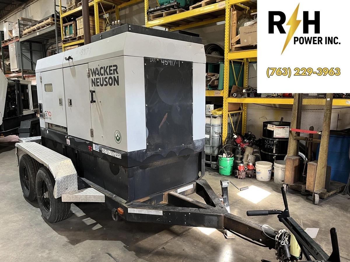 Used 70kva Wacker Neuson G70 Mobile Diesel Generator - S/N: 24407198