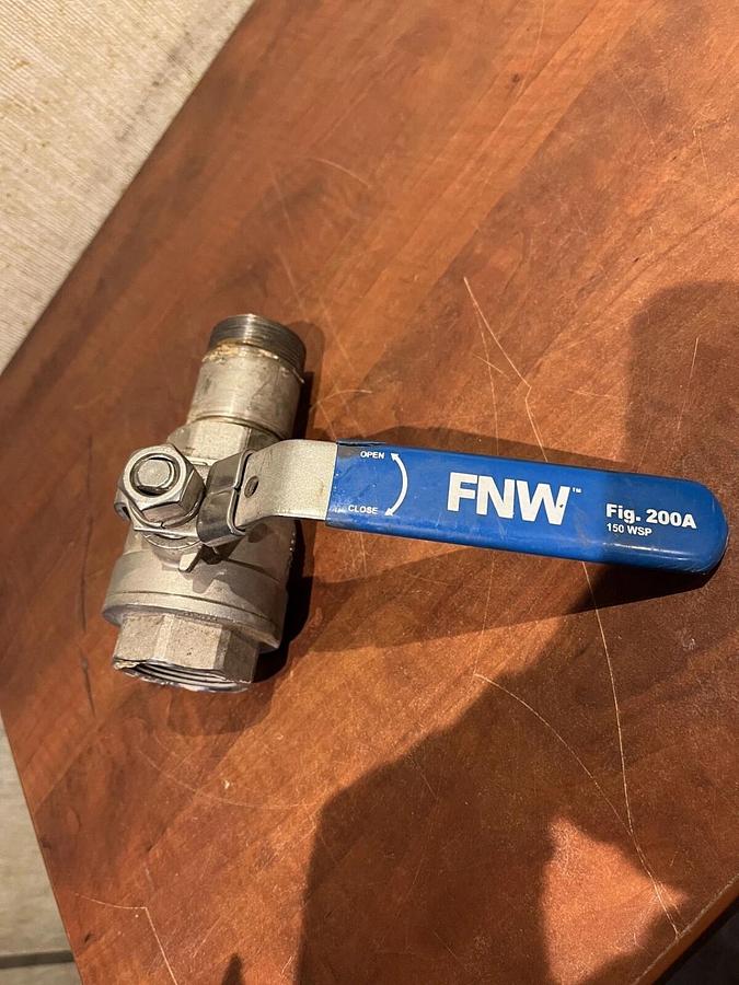 Used Used FNW Fig. 200A Stainless Steel Ball Valve 2PC Full Port 1000 CWP