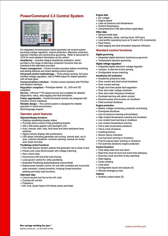 Used Used 1000kW Cummins DQFAH-QST30 (T4F) Stationary Diesel Generator Set