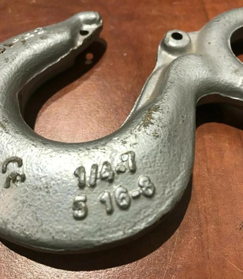 (2 Pack) Crosby 2 Ton (4,000 lbs.) Eye Hook Grade 100 | Lifting Rigging