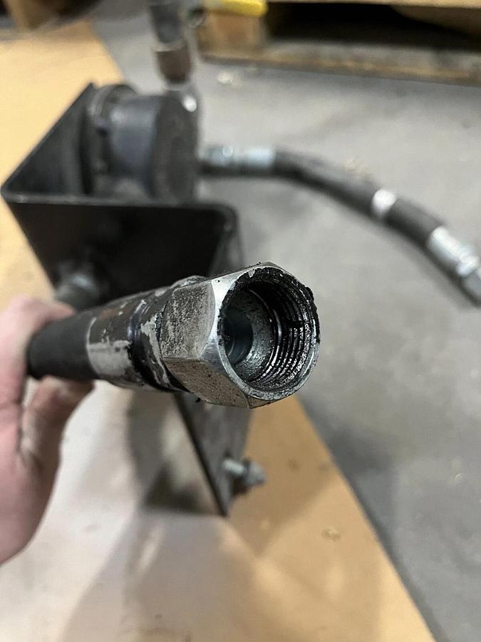 Used Blackmer 210A Rotary Hand Pump, Hose and Mount Assembly - P/N: 210A