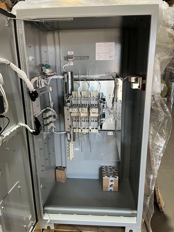 New 150A 208VAC Cummins CXTC8 Spec. A Automatic Transfer Switch - S/N: A23M204627