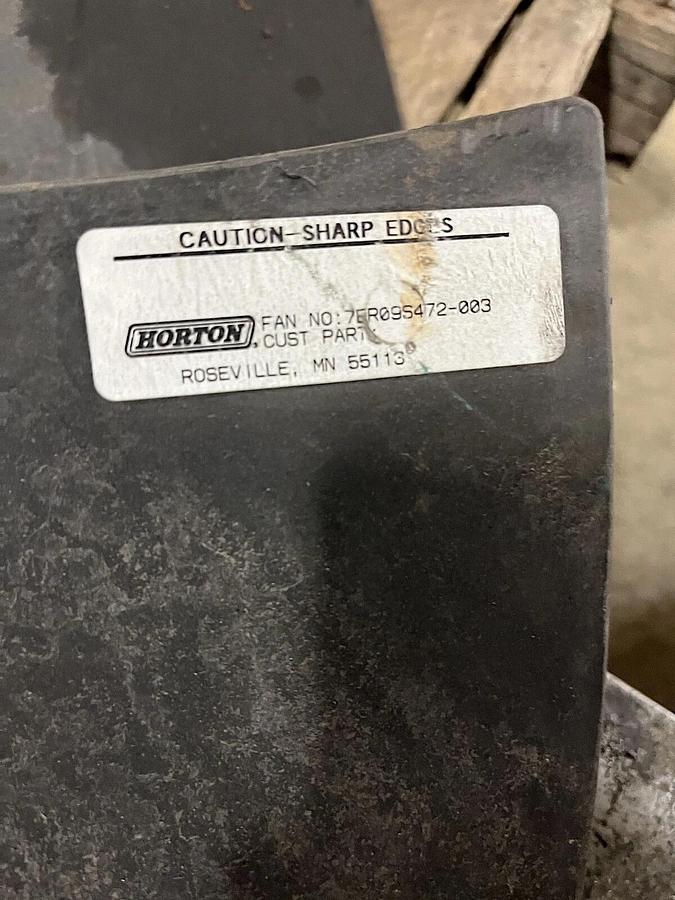 Used Used Horton 9 Blade Engine Cooling Fan - P/N: 7ER09S472-003
