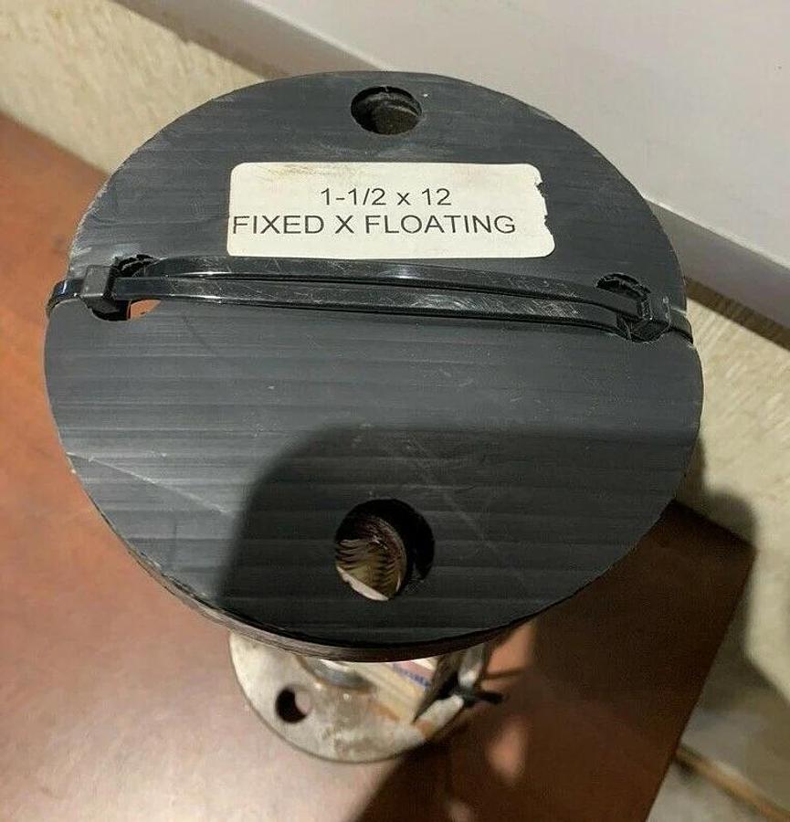 New HM Hose Master 1-1/2" x 12" Fixed X Floating Flange Flex Hose