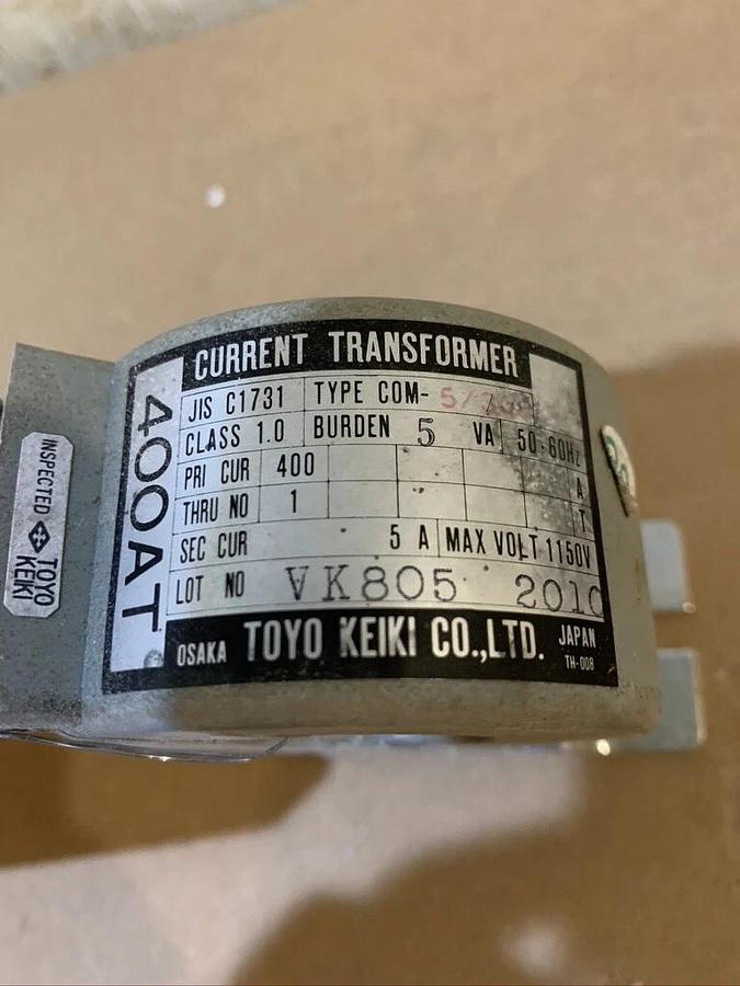 Used Multiquip Current Transformer 400/5A DCA180SSJU DCA220SSJU | P/N: 0601809667