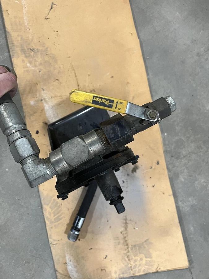 Used Blackmer 210A Rotary Hand Pump, Hose and Mount Assembly - P/N: 210A