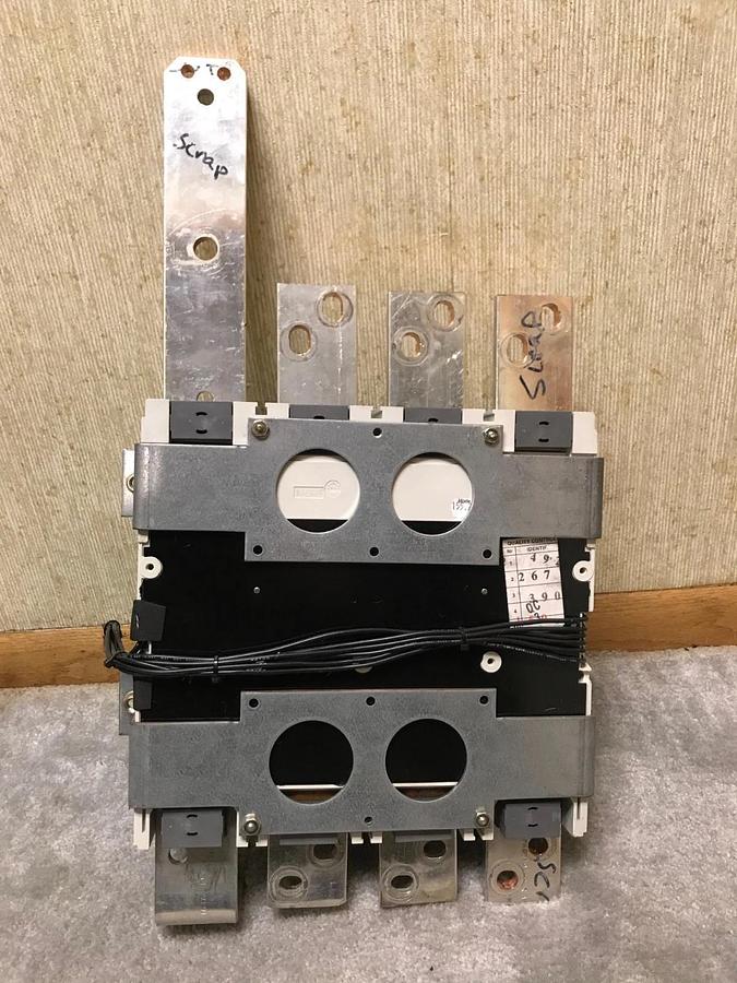 Used 600 Amp ABB Sace S6N Molded Switch Case | 4 Pole