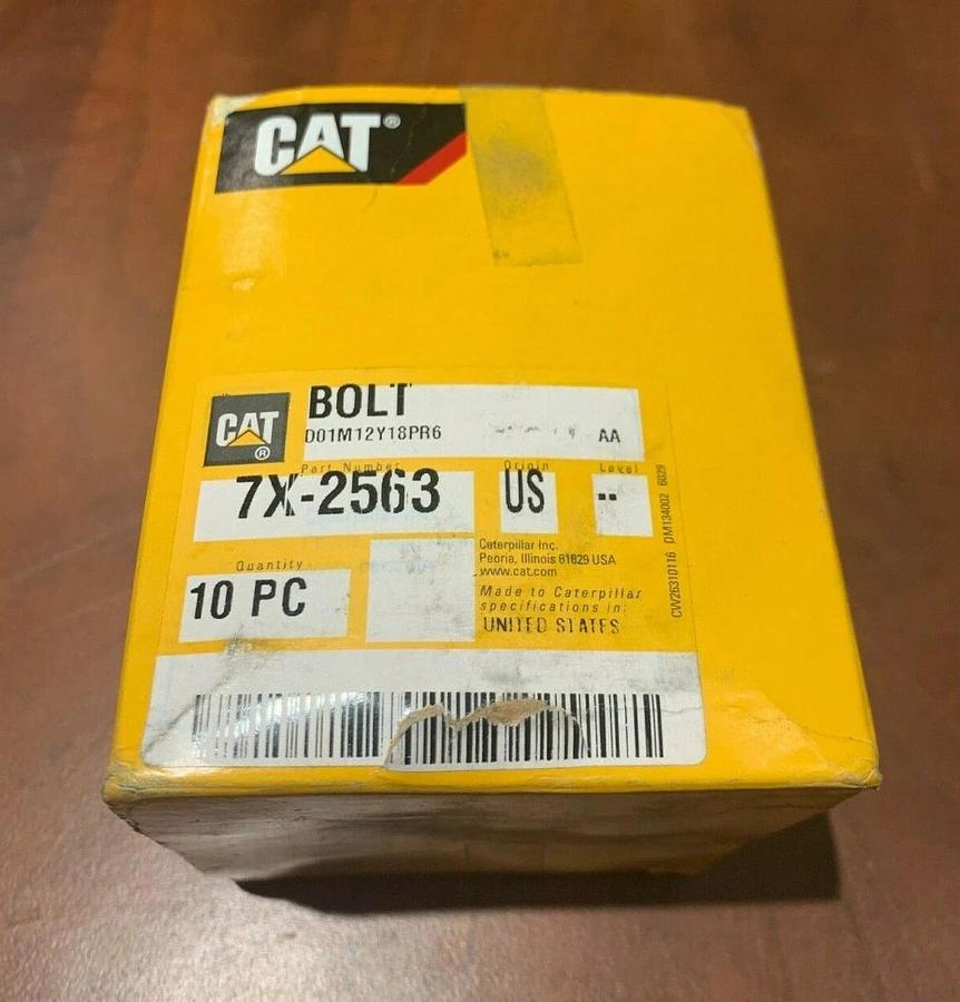 Used New Genuine OEM CAT Caterpillar Track Bolt 7X-2563 7X2563 (10 Pack)
