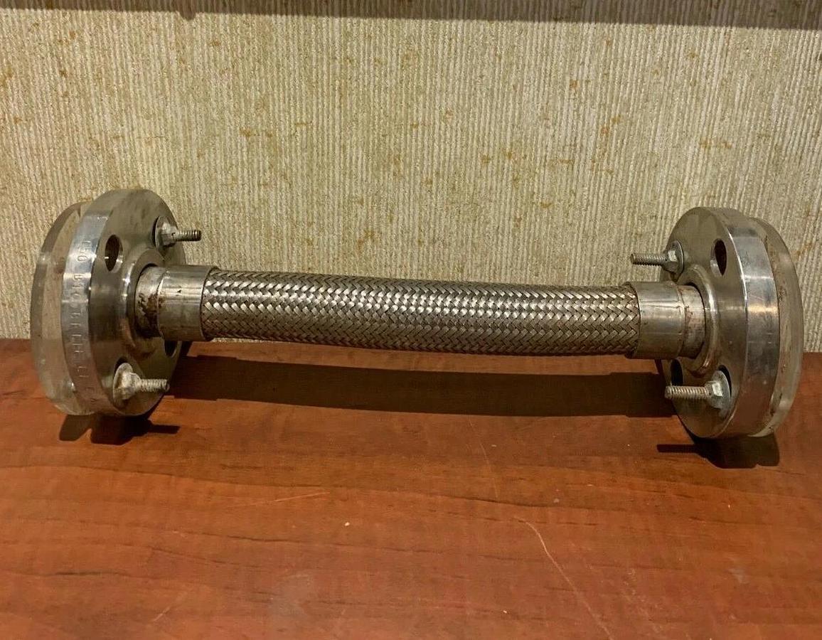 New Enlin 1" Flexible Braided Flex Tube Flange