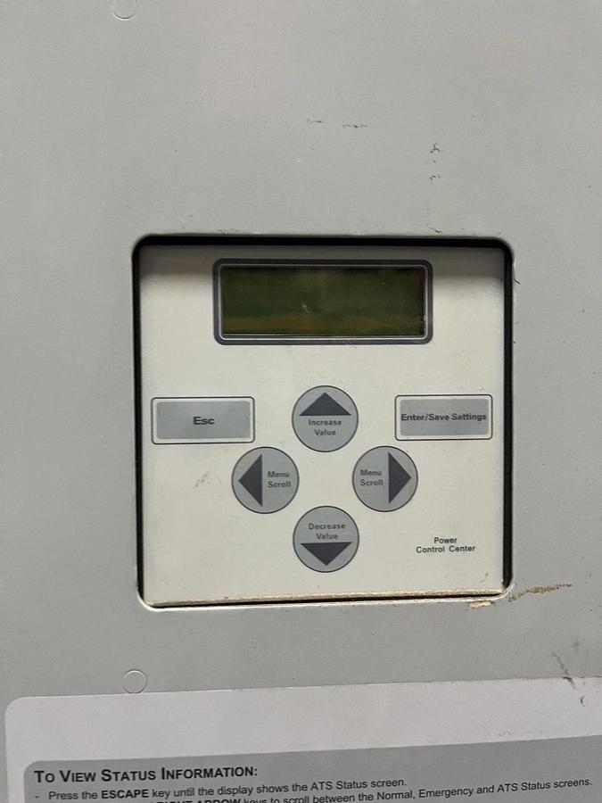 Used New 600 Amp 480V ASCO J07AUSA30600N5XC Automatic Transfer Switch - S/N: 582714WE