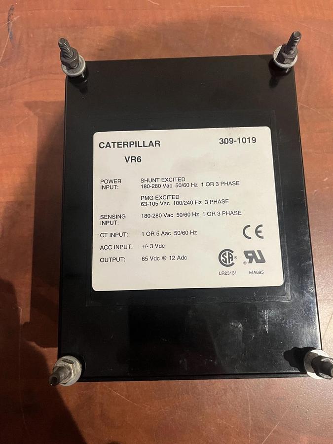 Used Used CAT VR6 Automatic Voltage Regulator AVR - P/N: 309-1019