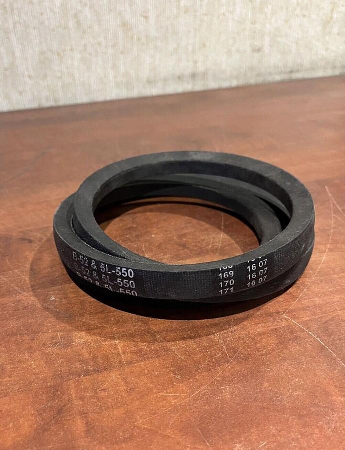 New MVP Industrial Heat & Oil Resistant V-Force Belt - P/N: B-52 5L-550