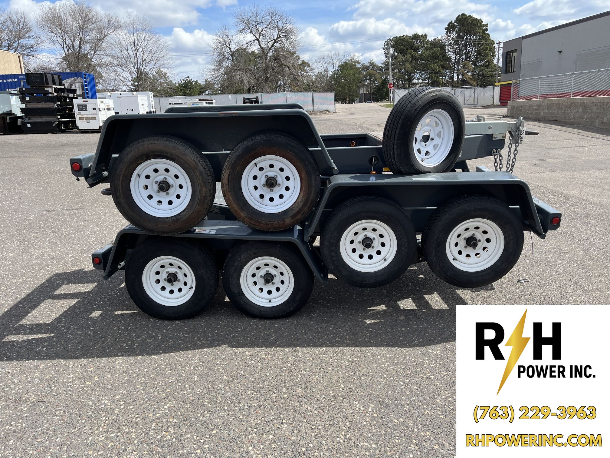 Used Used 12' Rajysan Inc. BU-12-1 Double Axle Trailer