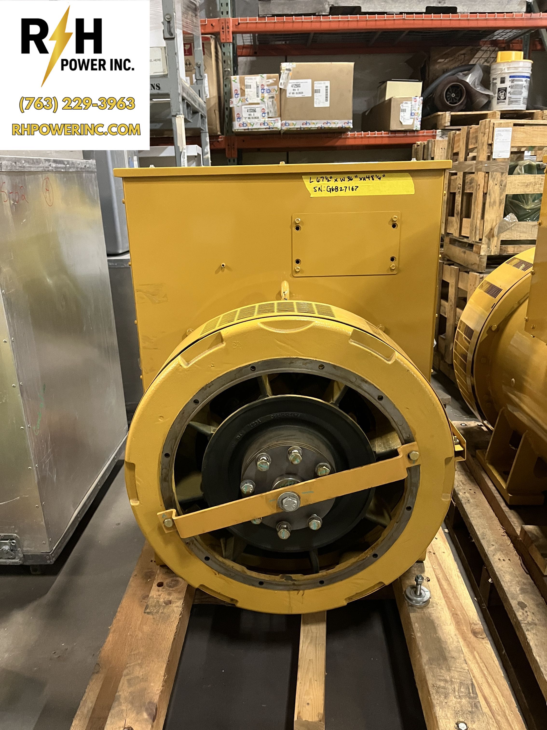 New 320kW CAT | Leroy Somer LC6114B Alternator - S/N: G6B27167