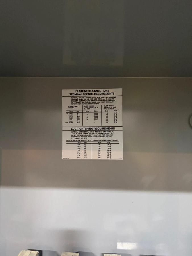 800A 208V Cummins OTECD Automatic Transfer Switch - E23M240584