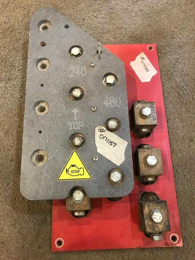 Used Link Board Terminal Block Panel From Wacker Neuson G240 Generator 480V 240V