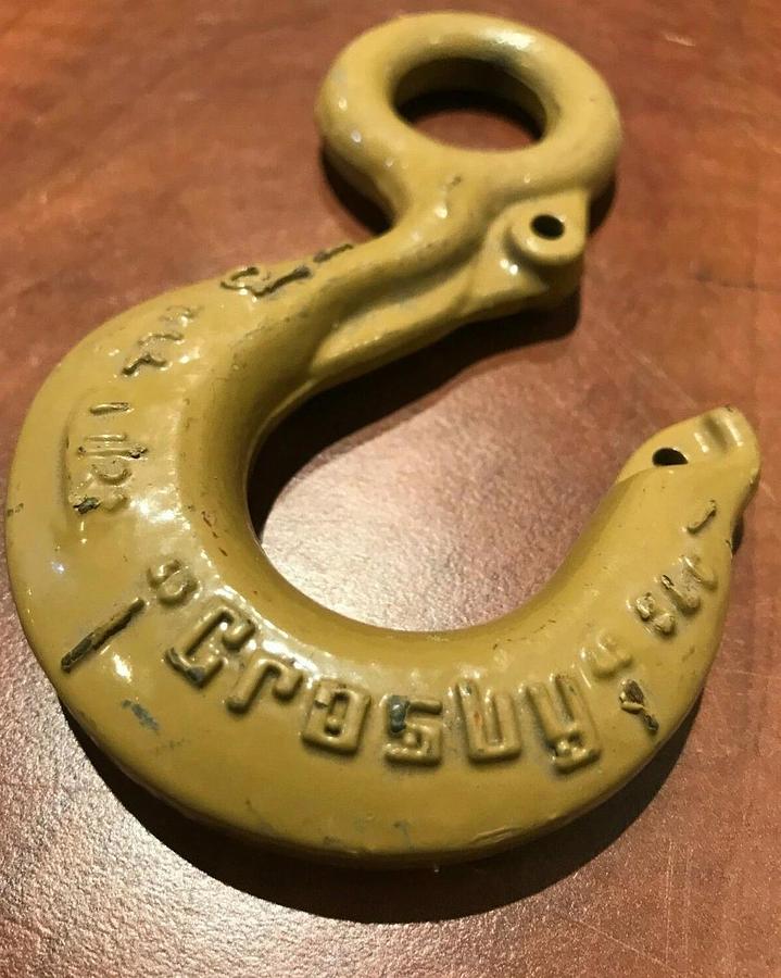 New Crosby Lifting Rigging Hook WLL 1 1/2 Ton (3,000 lbs.) | USA