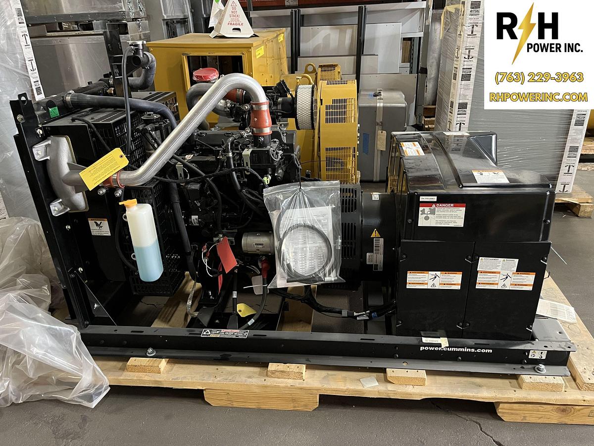 New 50kW Cummins C50 D6 Spec. A Stationary Diesel Generator - S/N: D230224418