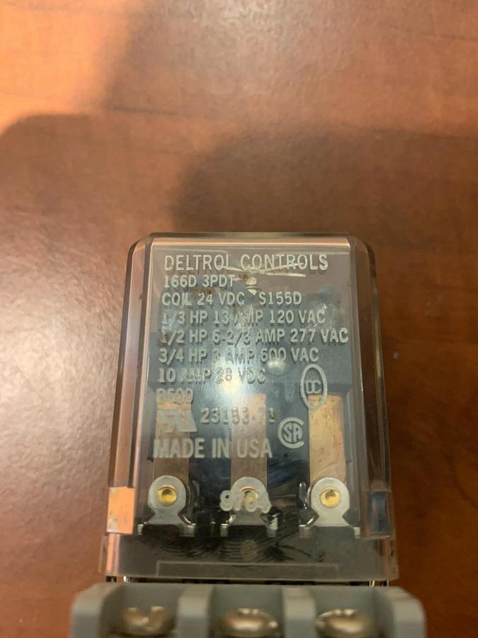 Used Deltrol Controls 166D 3PDT 24VDC Coil | Onan: 307-2721 | Idec SR3B-05