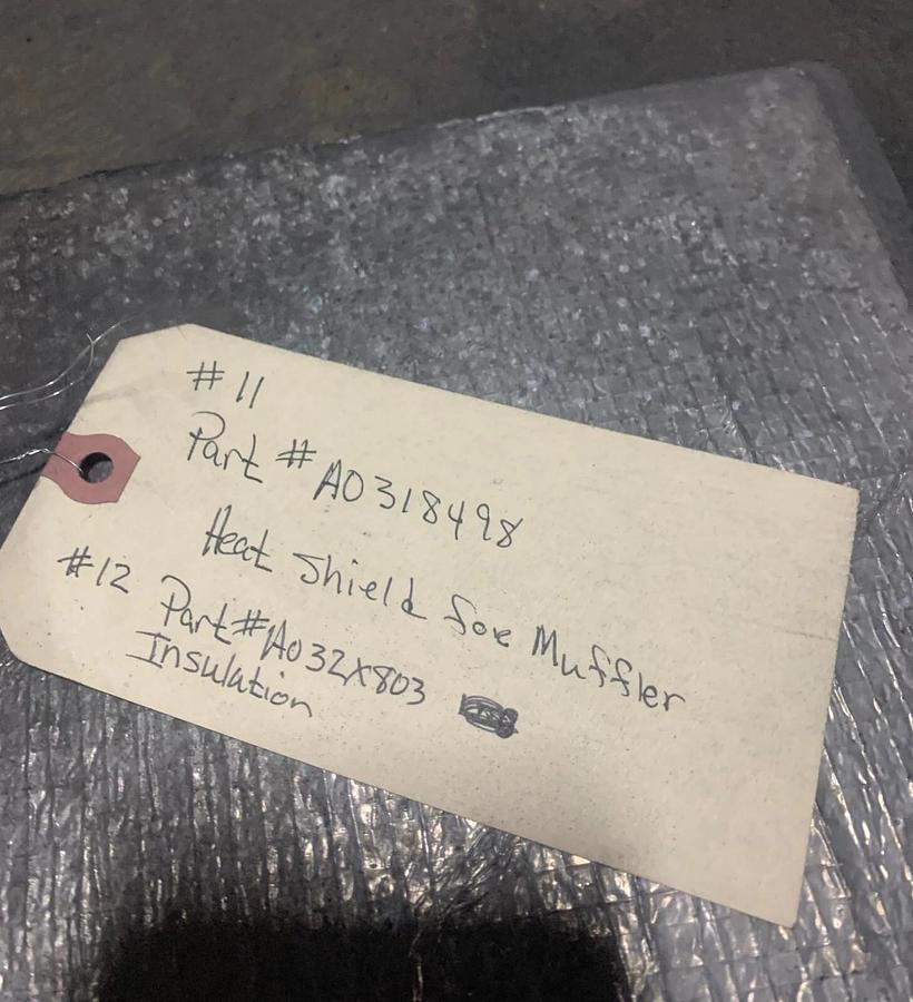 Used Used Genuine OEM Cummins Heat Shield C100D6R | P/N: A031B498