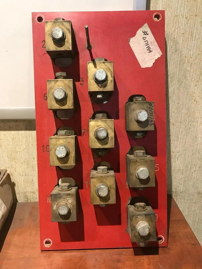 Used Link Board Terminal Block Panel From Wacker Neuson G240 Generator 480V 240V