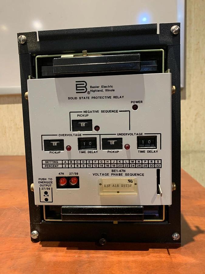 Used Basler Electric BE1-47N Voltage Phase Sequence Relay