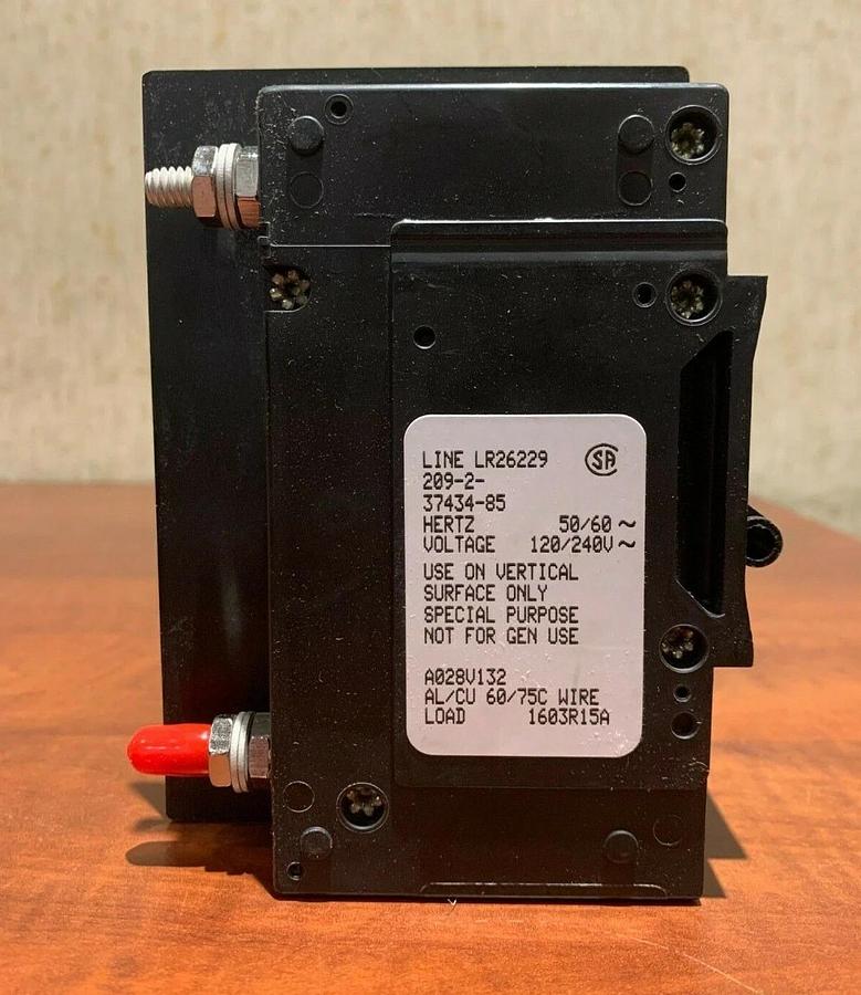 Used New 85 Amp AirPax LR26229 2 Pole 120/240V Circuit Breaker | Cummins A028V132