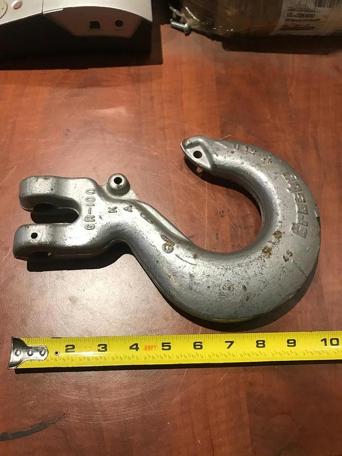 New Crosby 5/8" 5/8-16 Grade 100 Lifting Hook 22,600 lbs. WLL | USA Rigging