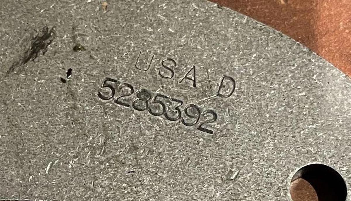 New Cummins Exhaust Outlet Connection Brace - P/N: 5285392