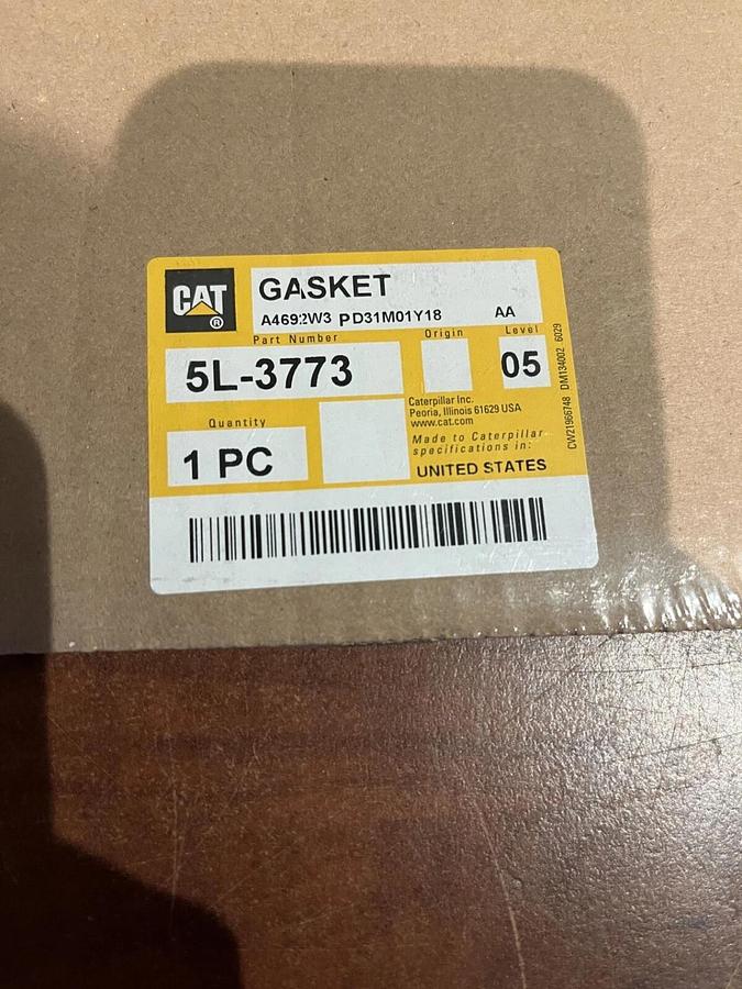 Used New CAT 1.47mm Thick Exhaust Muffler Gasket - P/N: 5L-3773