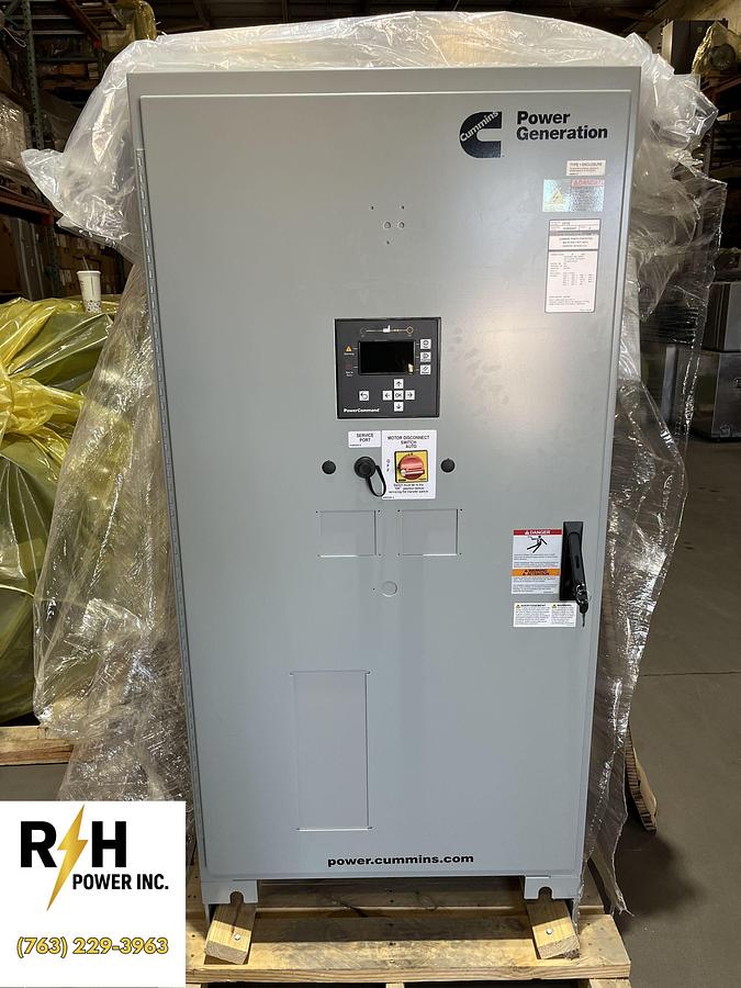 New 150A 208VAC Cummins CXTC8 Spec. A Automatic Transfer Switch - S/N: A23M204627