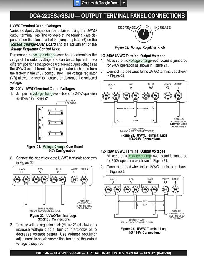 Used Multiquip Voltage Change Over Terminal Link Board | MQ Power P/N: M4273000003