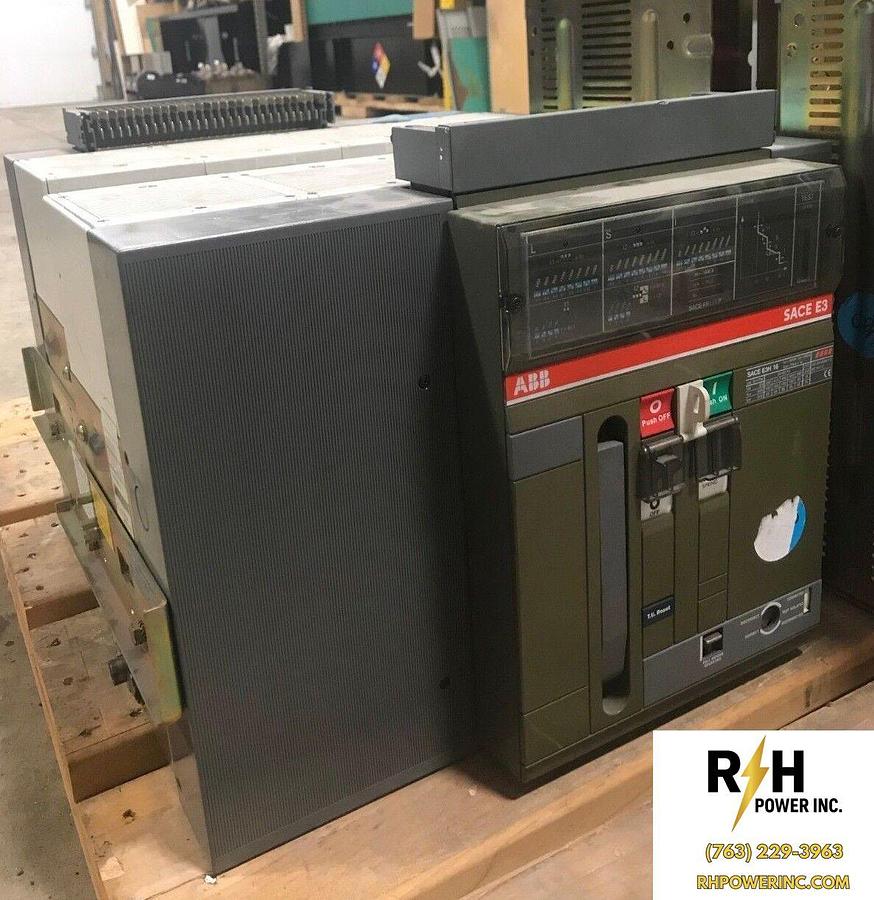 Used 1600 Amp ABB Circuit Breaker w/ Draw-Out Breaker Holder | SACE E3H 16