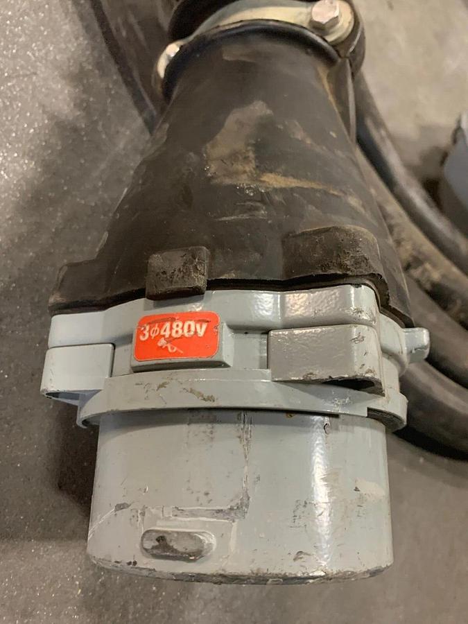 Used 37' 2/0 AWG 4 Conductor Meltric DS 200 Amp 3 Phase 480V Wire Cable