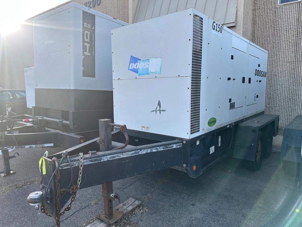 Used 150kVa Doosan G150WCU-3A-T4i Mobile Diesel Generator