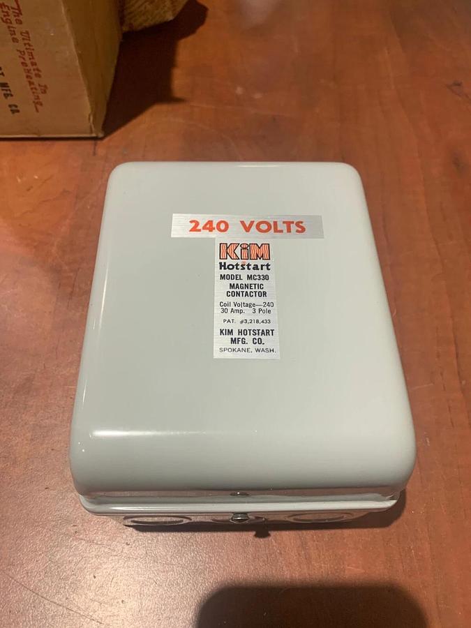 New Kim Hotstart MC330 Magnetic Contactor  | 208/240V 30A 3P | Onan 307-1460